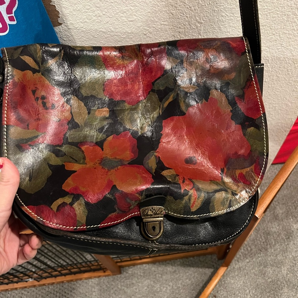 Patricia  Nash leather large crossbody